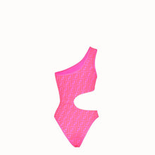 Load image into Gallery viewer, Pink F One Piece Bathing Suit
