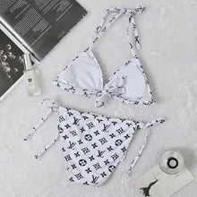 Load image into Gallery viewer, LV White &amp; Black Bikini
