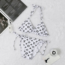 Load image into Gallery viewer, LV White &amp; Black Bikini
