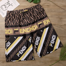 Load image into Gallery viewer, IN STOCK F Brown &amp; Yellow Swim Trunks
